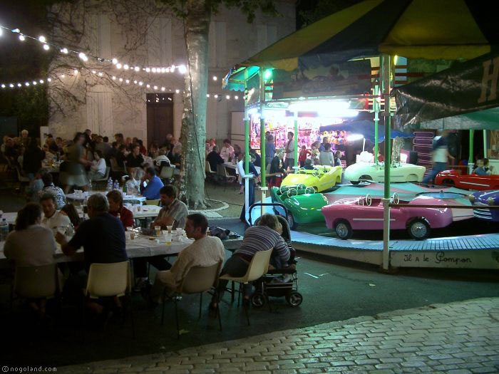 Authentic village party in the south of France